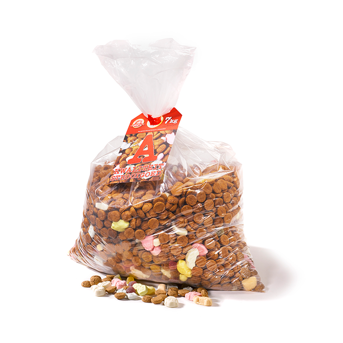 7 kg A-kwaliteit strooigoed - verpakt in transparante zak