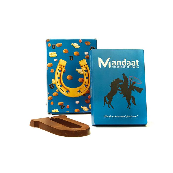 Chocoladeletter A t/m Z in eigen doosje