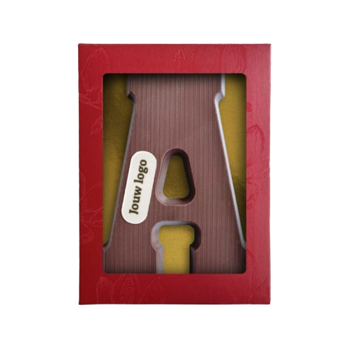Chocoladeletters met logo